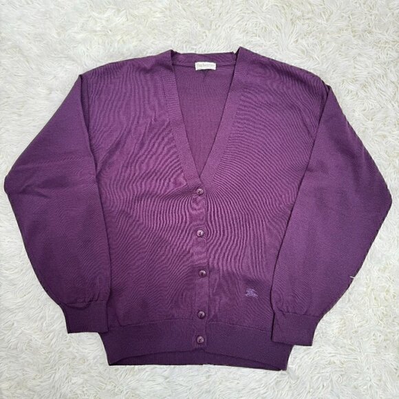 Burberrys Unisex Wool Vintage cardigan - Picture 4 of 9
